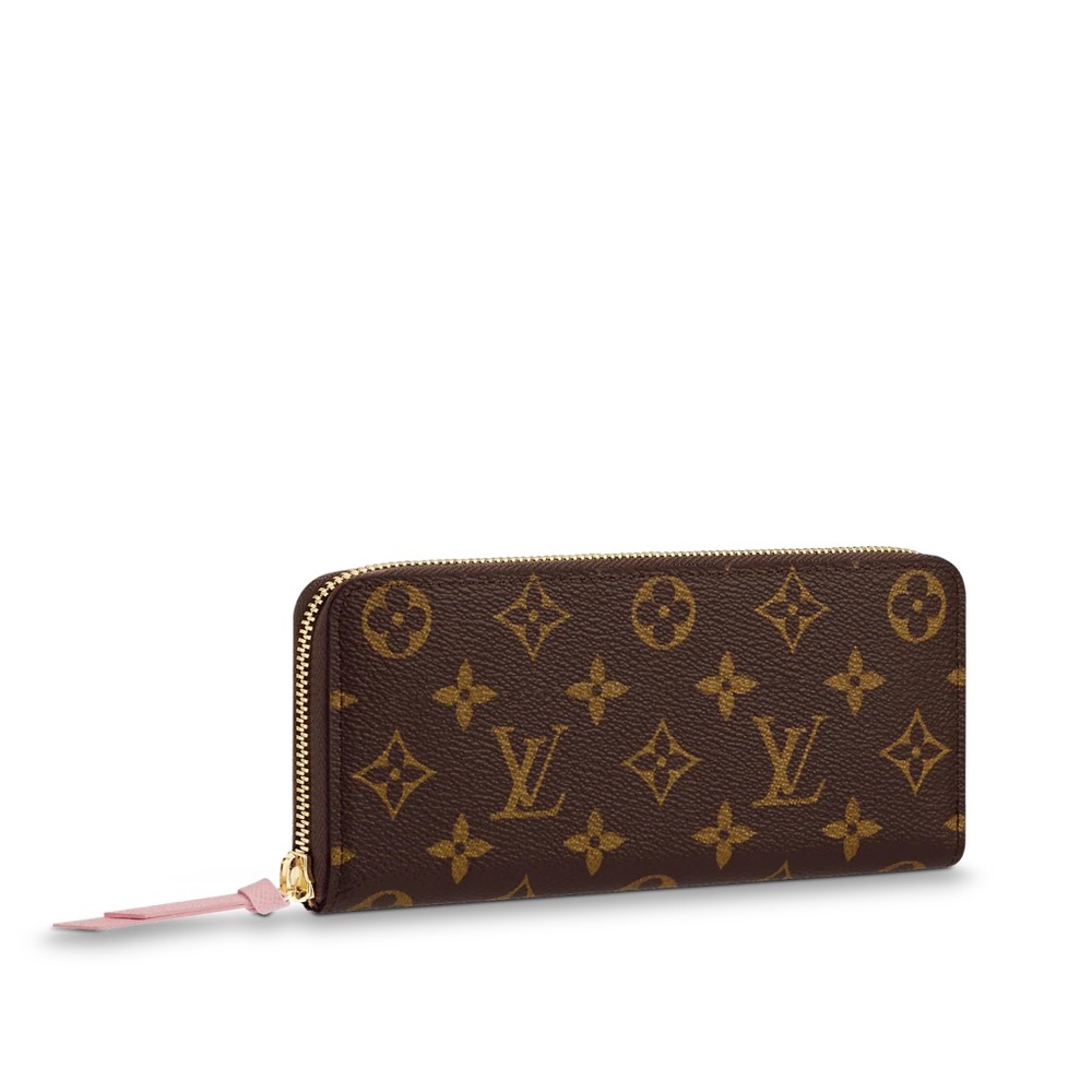 LOUIS VUITTON MONOGRAM CLEMENCE WALLET LONG ZIP